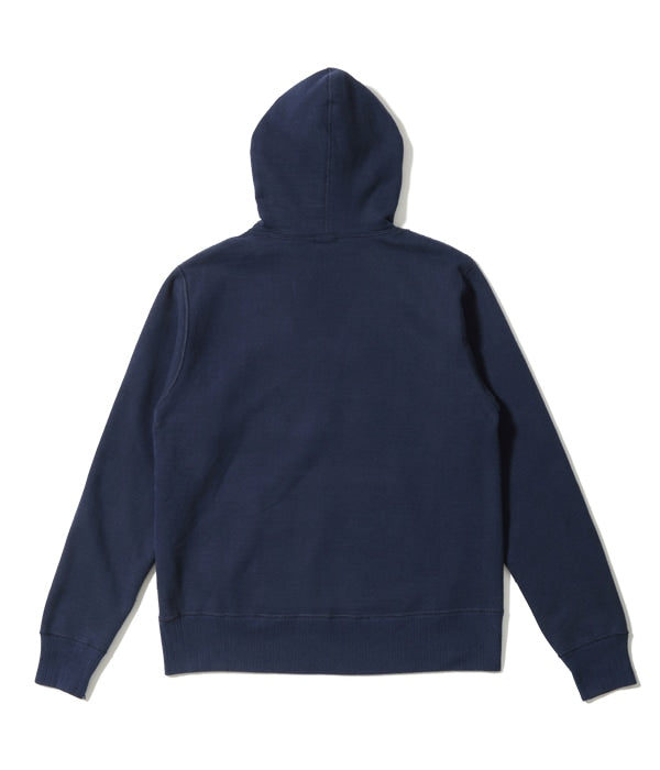 SUGARCANE WHITESVILLE HEAVY SWEAT HOODED PARKA - NAVY