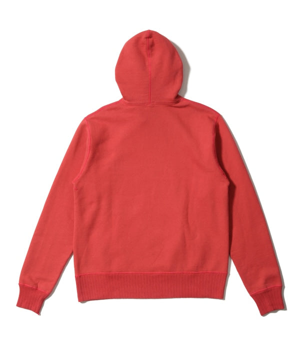 SUGARCANE WHITESVILLE HEAVY SWEAT HOODED PARKA - RED