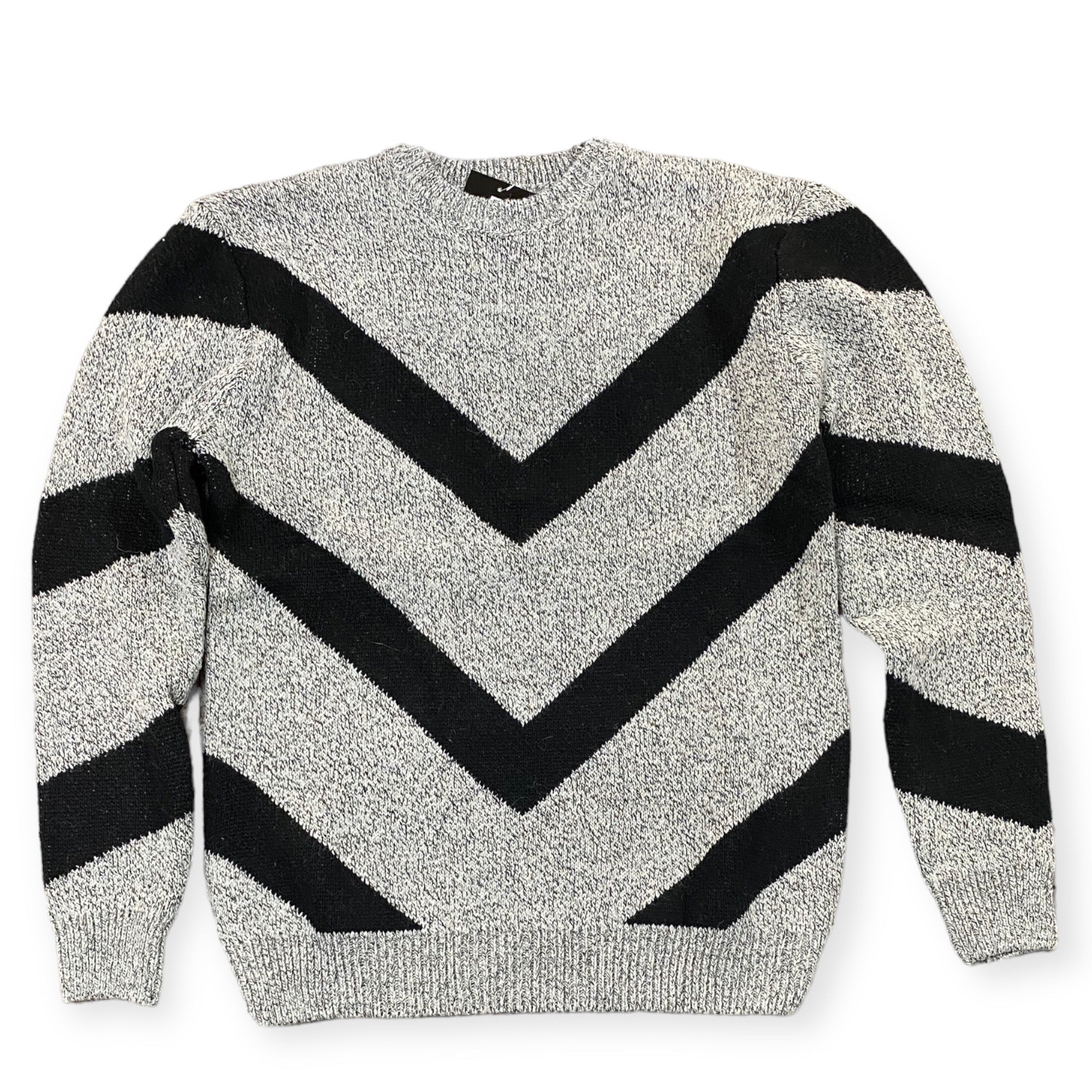 Black and outlet white chevron sweater