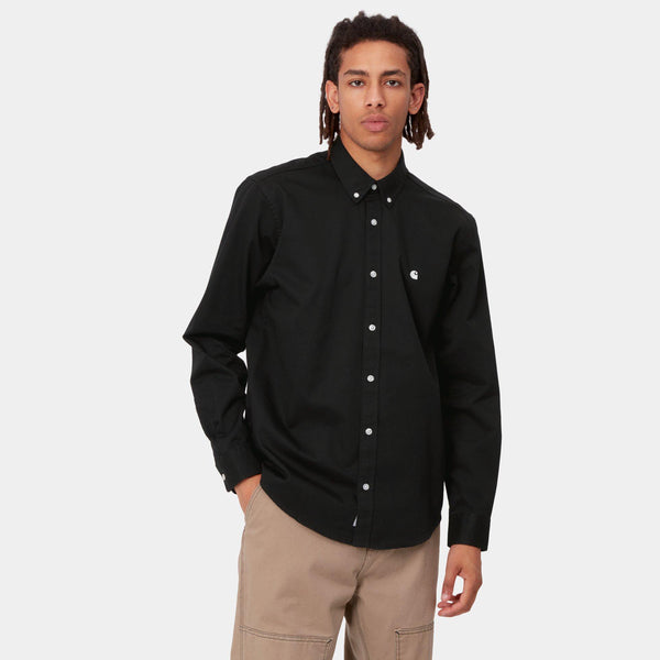 Carhartt L/S Madison Shirt - Black/Wax - Elroy Clothing