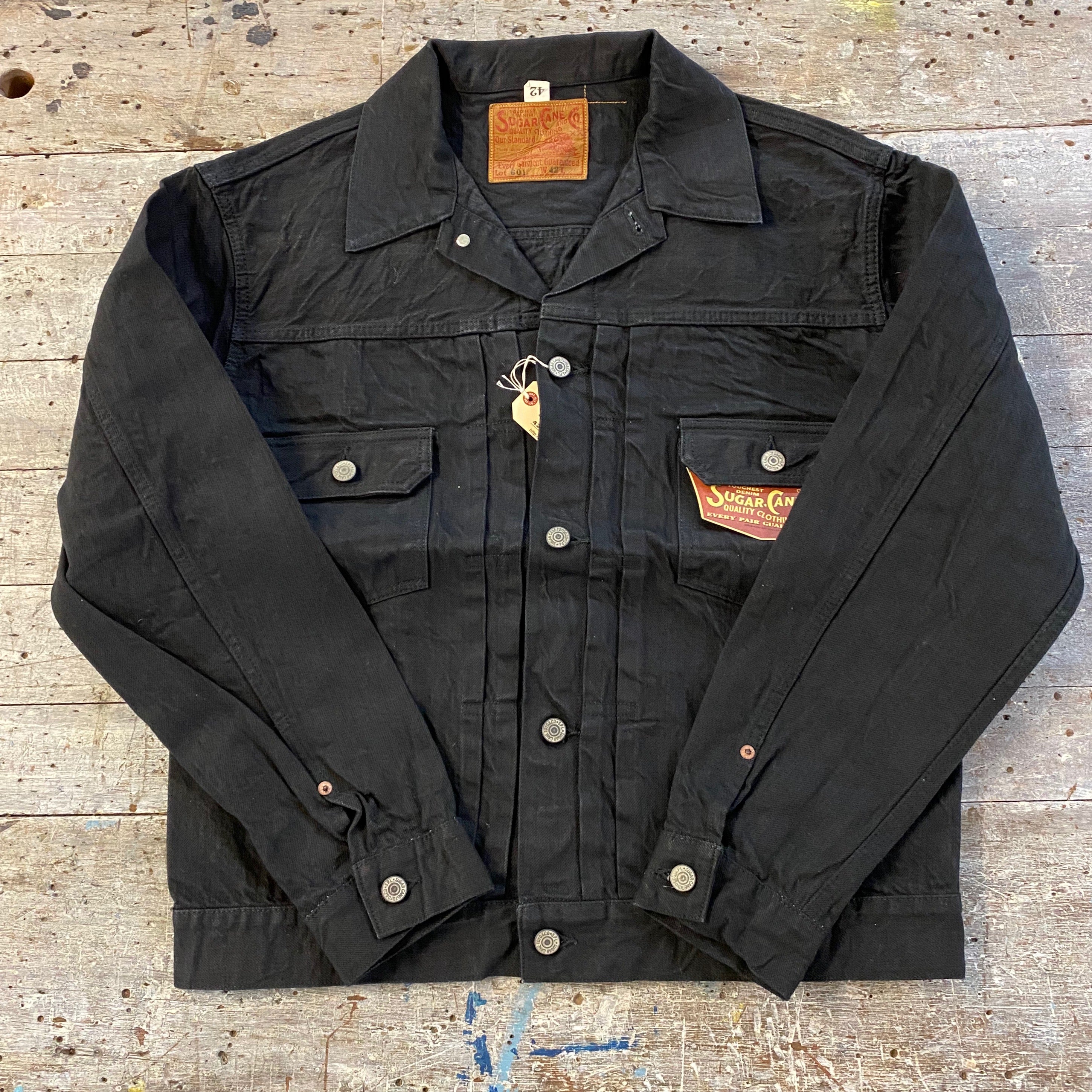 Sugar Cane 1953 Type II Denim Jacket - Black